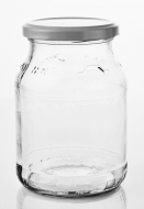 540 ml Joghurtglas 500g Mehrwegglas/Pfandglas 70TO wei