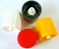 Din 18 Originalit�tsverschlu� GL18 LDPE Tropfeinsatz schwarz