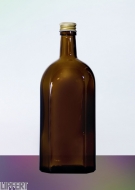 700 ml Kruterflasche 0,7 l Elixirflasche braun pp28