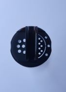 Gewrzstreuer schwarz 37 mm mit zwei ffnungen