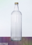 1000 ml Kurzhalsflasche geeist wei pp28 Eiseffekt