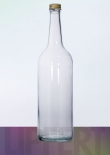 1000 ml Geradehalsflasche 1 l pp28 wei