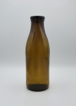 1000 ml Milchflasche/Fruchtsaft/Weithalsflasche 1 l braun 48TO