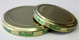 82er TO-Deckel Bioland-PVC/Weichmacher-FREI gold past. (Karton)