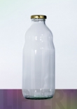 1000 ml Fruchtsaftflasche/Milchflasche 1 l wei 43TO