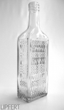 0,5 l Kirschwasserflasche 500 ml wei pp31,5 mit Relief unterver