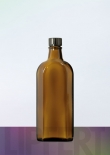 500 ml Meplatflasche 0,5 l Elixierflasche braun PP 28 S